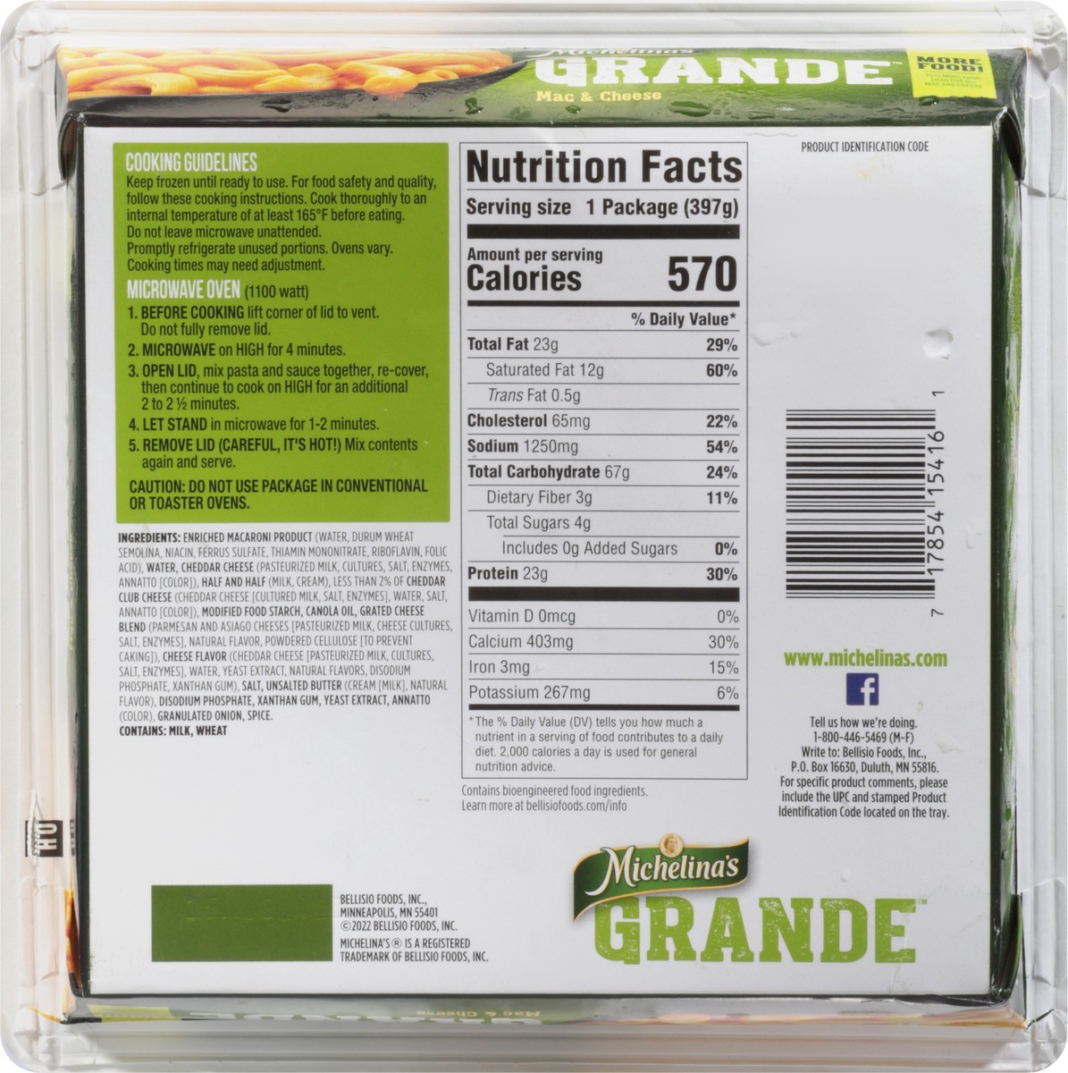 slide 6 of 9, Michelina's Grande Mac & Cheese 14 oz, 14 oz