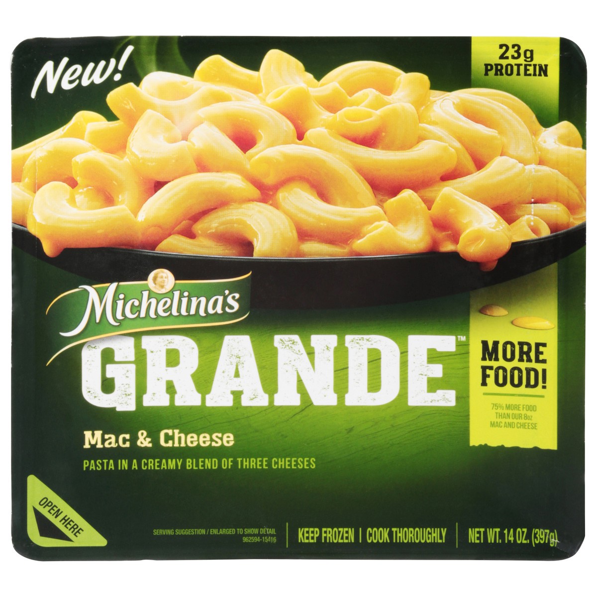 slide 1 of 9, Michelina's Grande Mac & Cheese 14 oz, 14 oz