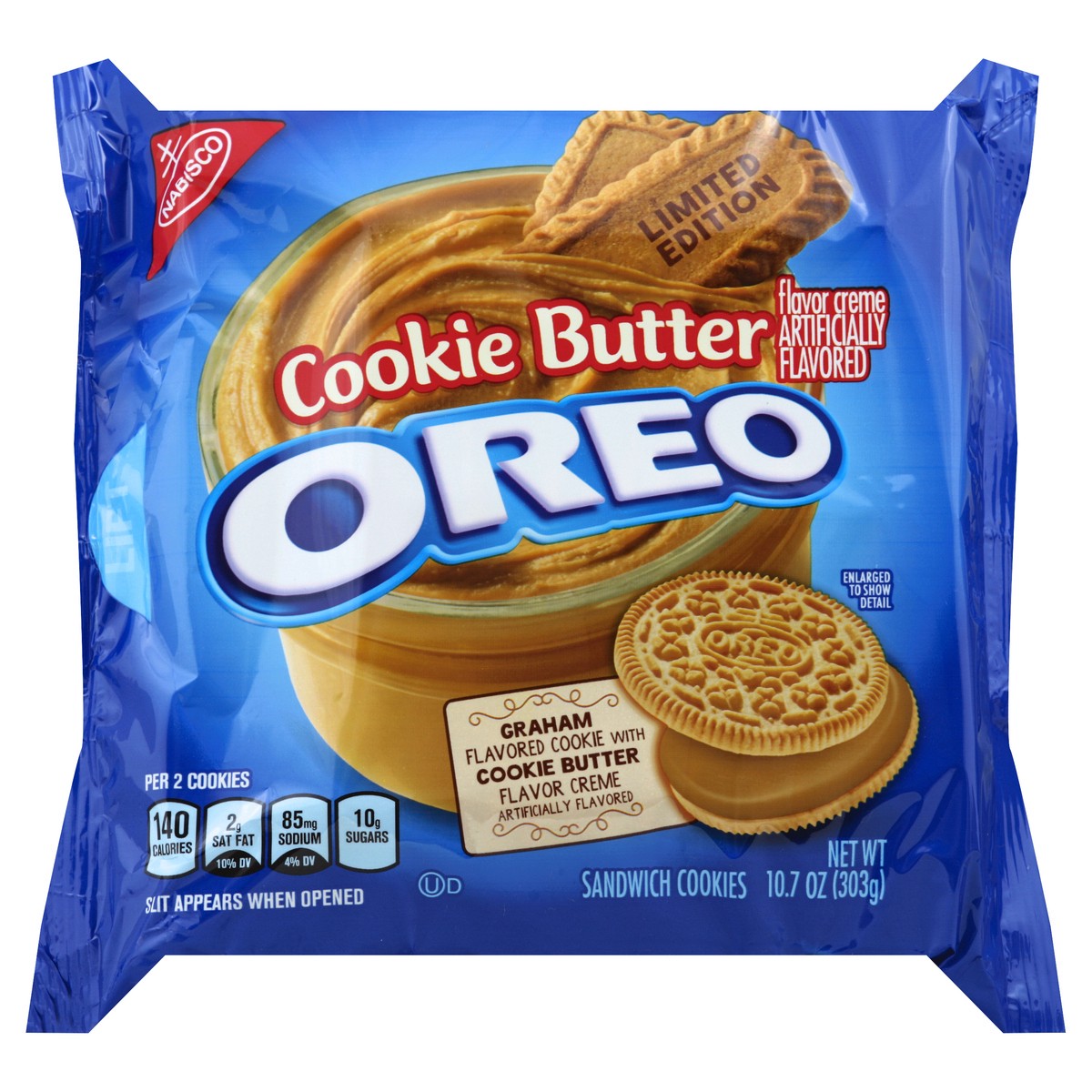 slide 2 of 6, Oreo Cookie Butter Sandwich Cookies, 10.7 oz