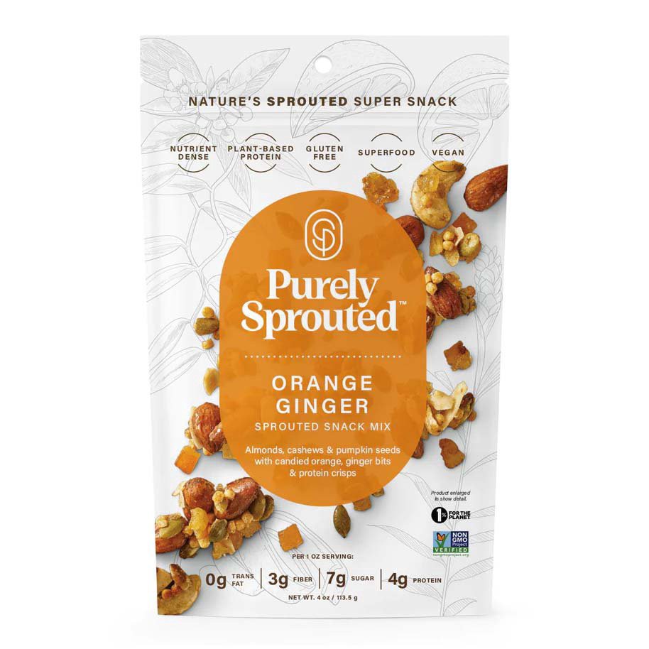 slide 1 of 1, Purspt Sprtd Nut Mix Orng, 4 oz