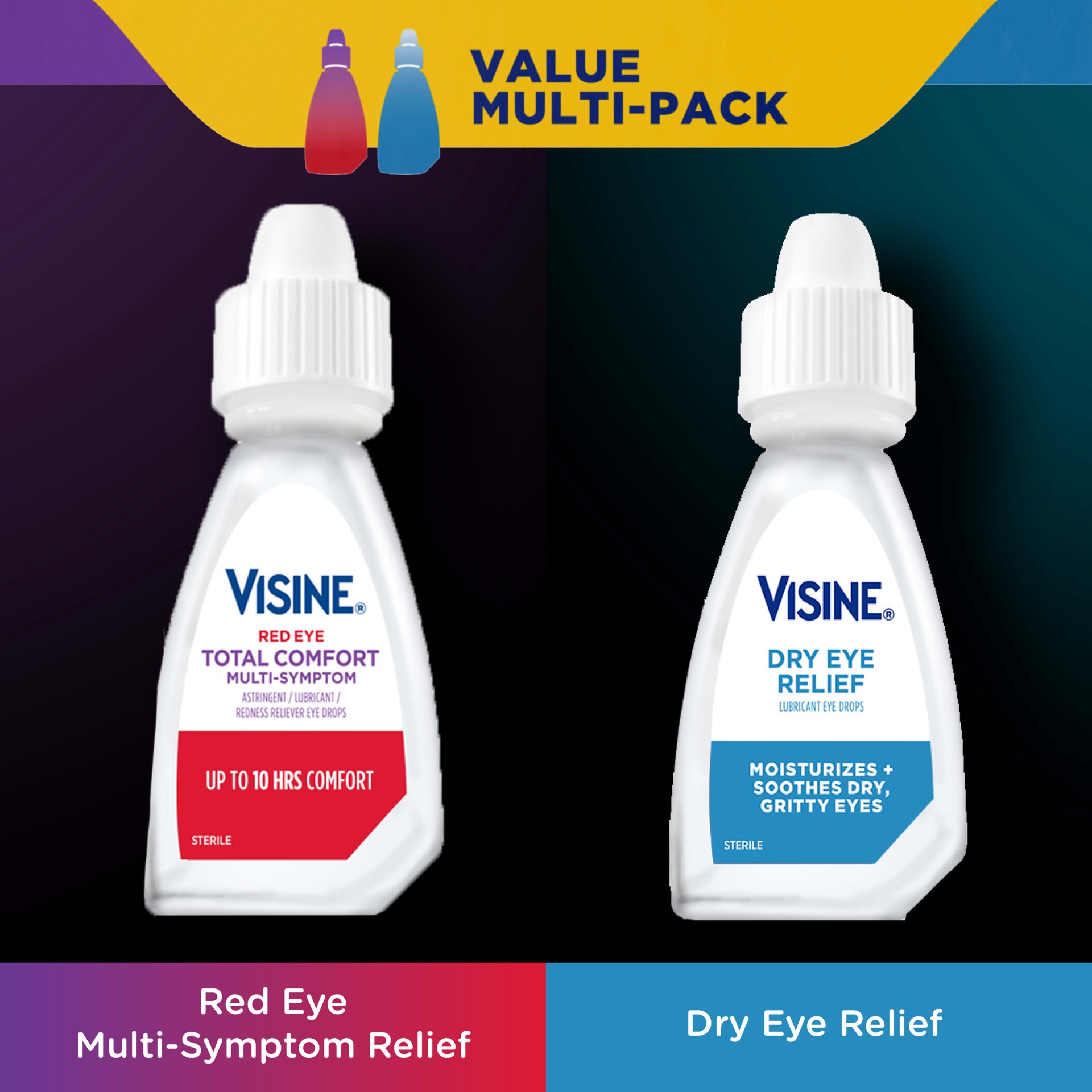 slide 4 of 5, Visine Totality Dry Eye Value Pack, 2 ct  0.5 fl oz