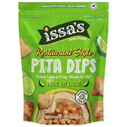 Issas Pita Chip Dips, Hint Of Lime, Restaurant Style