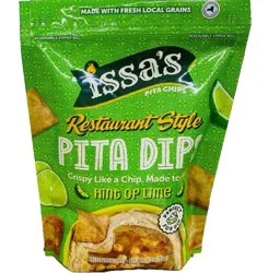 Issas Pita Chip Dips, Hint Of Lime, Restaurant Style