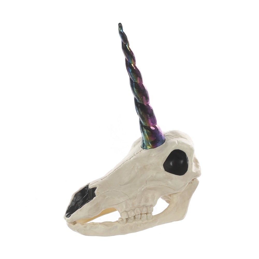 slide 1 of 1, Holiday Home Unicorn Bone Head - White, 13 in