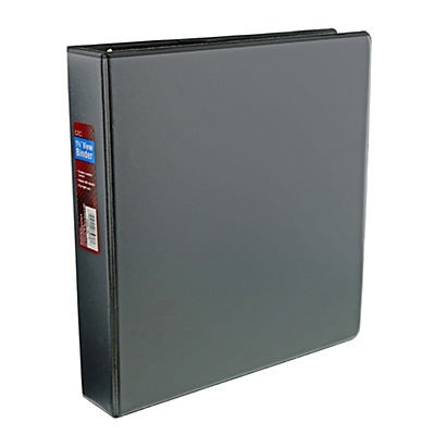 slide 1 of 1, GTC Economy Round Ring View Binder - Black, 1.5 in