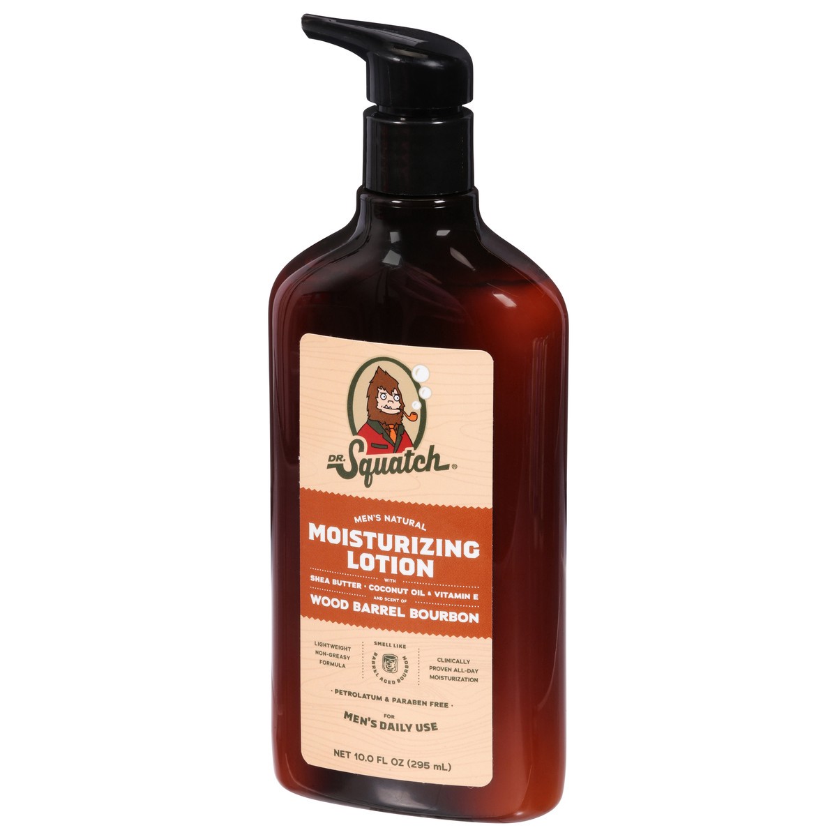 slide 2 of 12, Dr. Squatch Men's Natural Wood Barrel Bourbon Moisturizing Lotion 10.0 fl oz, 10 fl oz