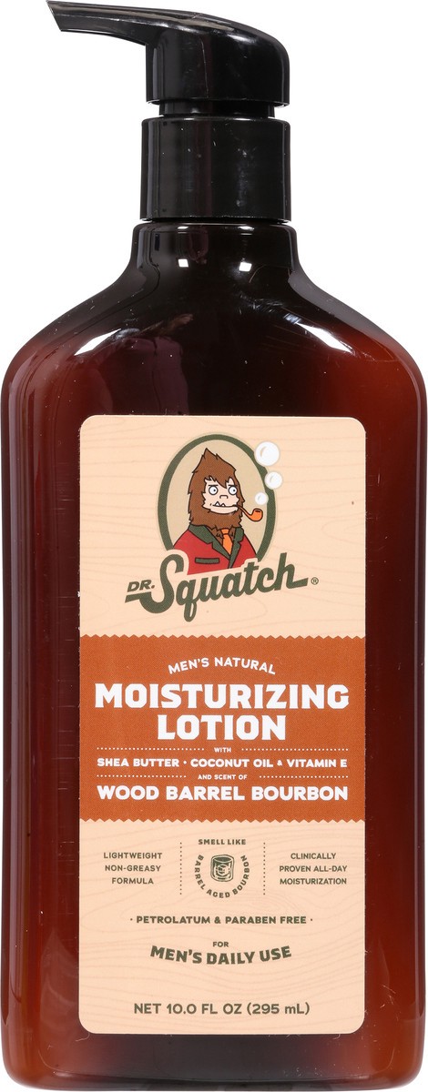 slide 7 of 12, Dr. Squatch Men's Natural Wood Barrel Bourbon Moisturizing Lotion 10.0 fl oz, 10 fl oz