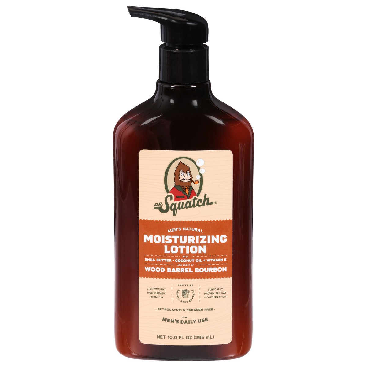 slide 8 of 12, Dr. Squatch Men's Natural Wood Barrel Bourbon Moisturizing Lotion 10.0 fl oz, 10 fl oz