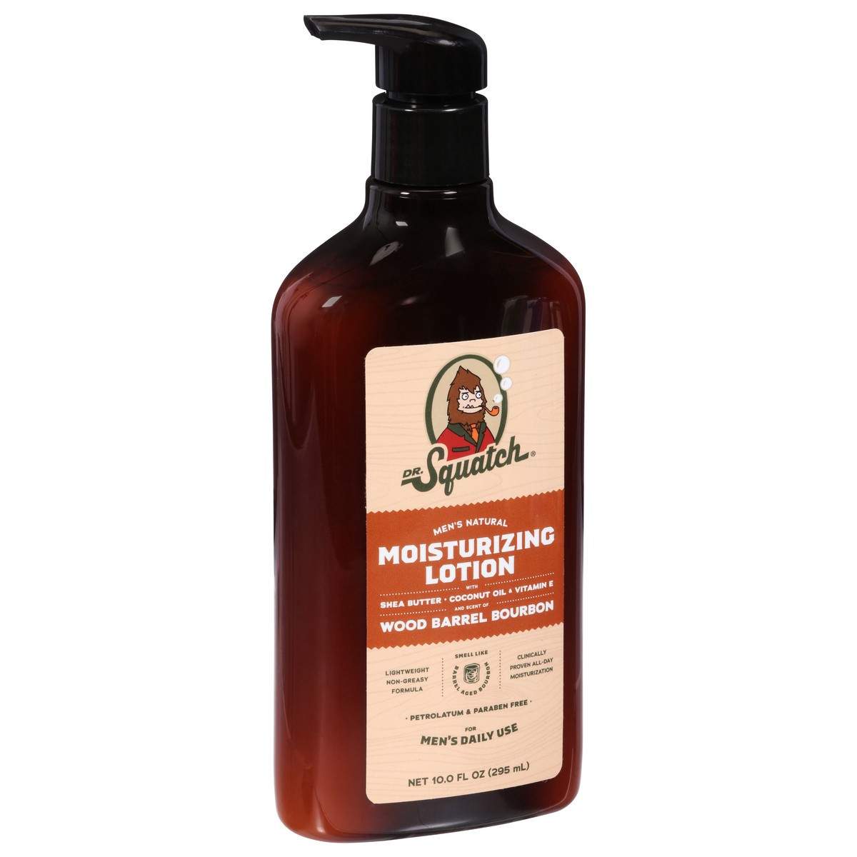 slide 5 of 12, Dr. Squatch Men's Natural Wood Barrel Bourbon Moisturizing Lotion 10.0 fl oz, 10 fl oz