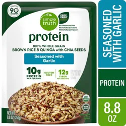 Simple Truth Protein Garlic Brown Rice and Quinoa with Chia Seeds