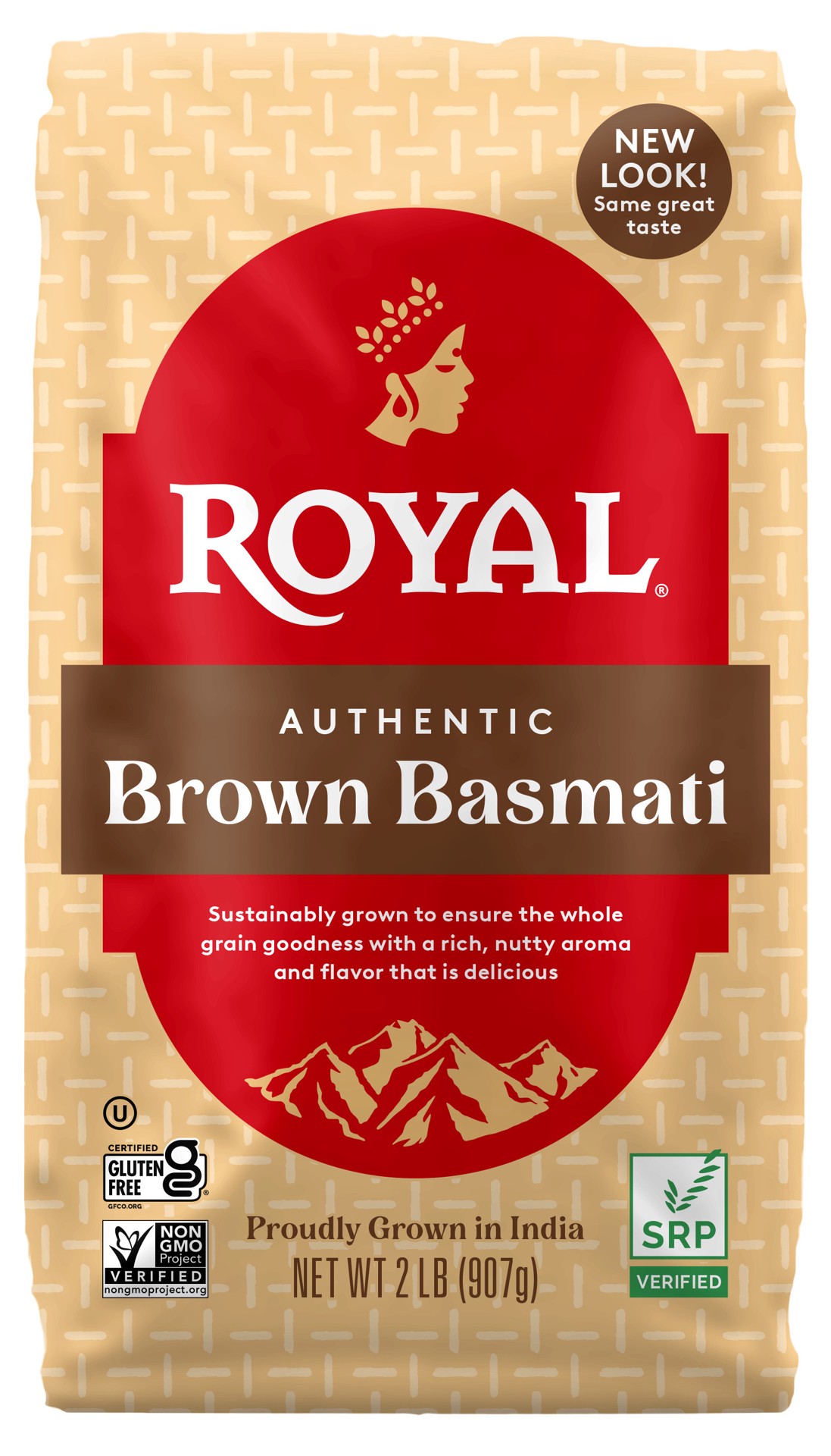 slide 1 of 8, Royal Authentic Royal Basmati Brown Rice, 2 lbs, 32 oz