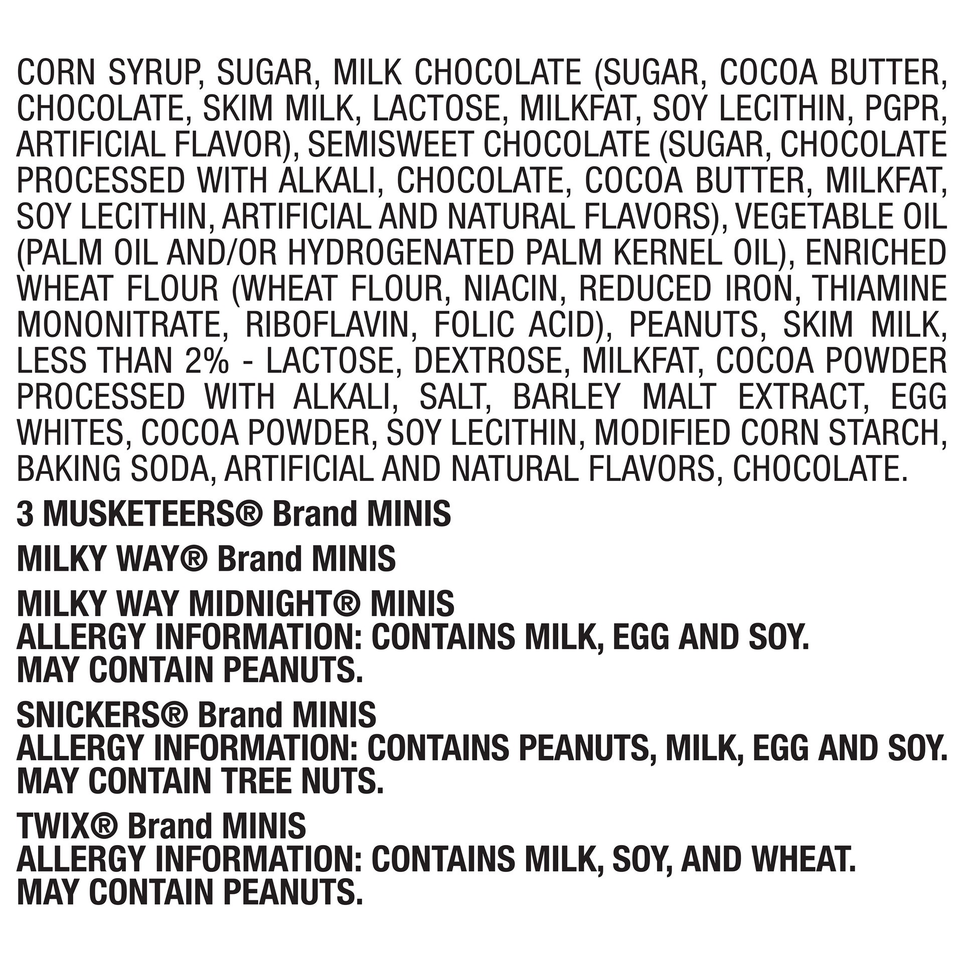 slide 3 of 5, Mixed SNICKERS, TWIX, 3 MUSKETEERS & MILKY WAY Red, White & Blue Patriotic Minis Size Variety Mix, 8.9 Oz, 8 oz