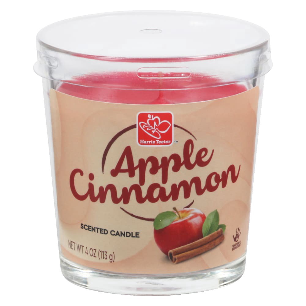 slide 1 of 1, Harris Teeter yourhome Apple Cinnamon Jar Candle, 4 oz