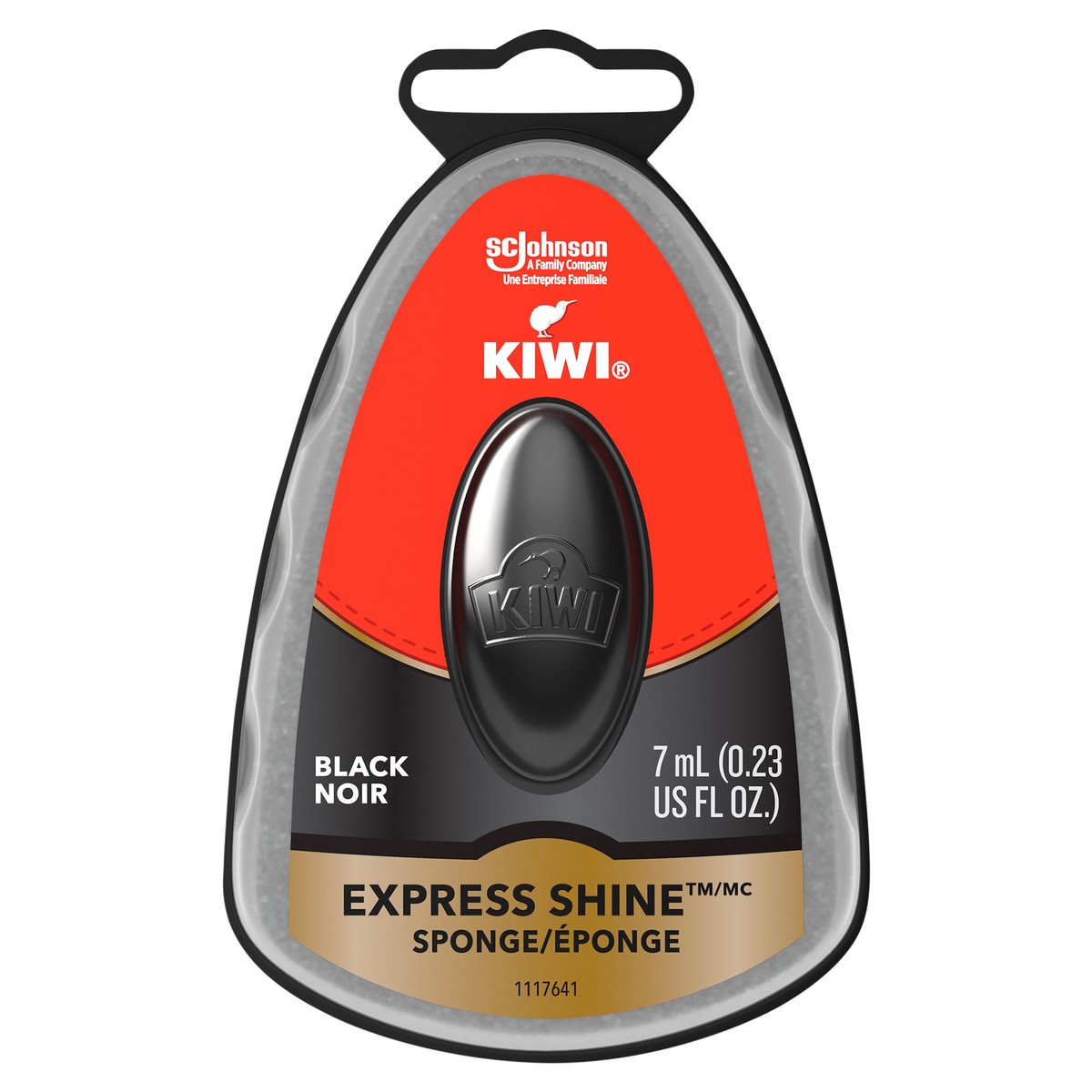 slide 1 of 5, KIWI Express Black Instant Shine Sponge, 0.2 oz