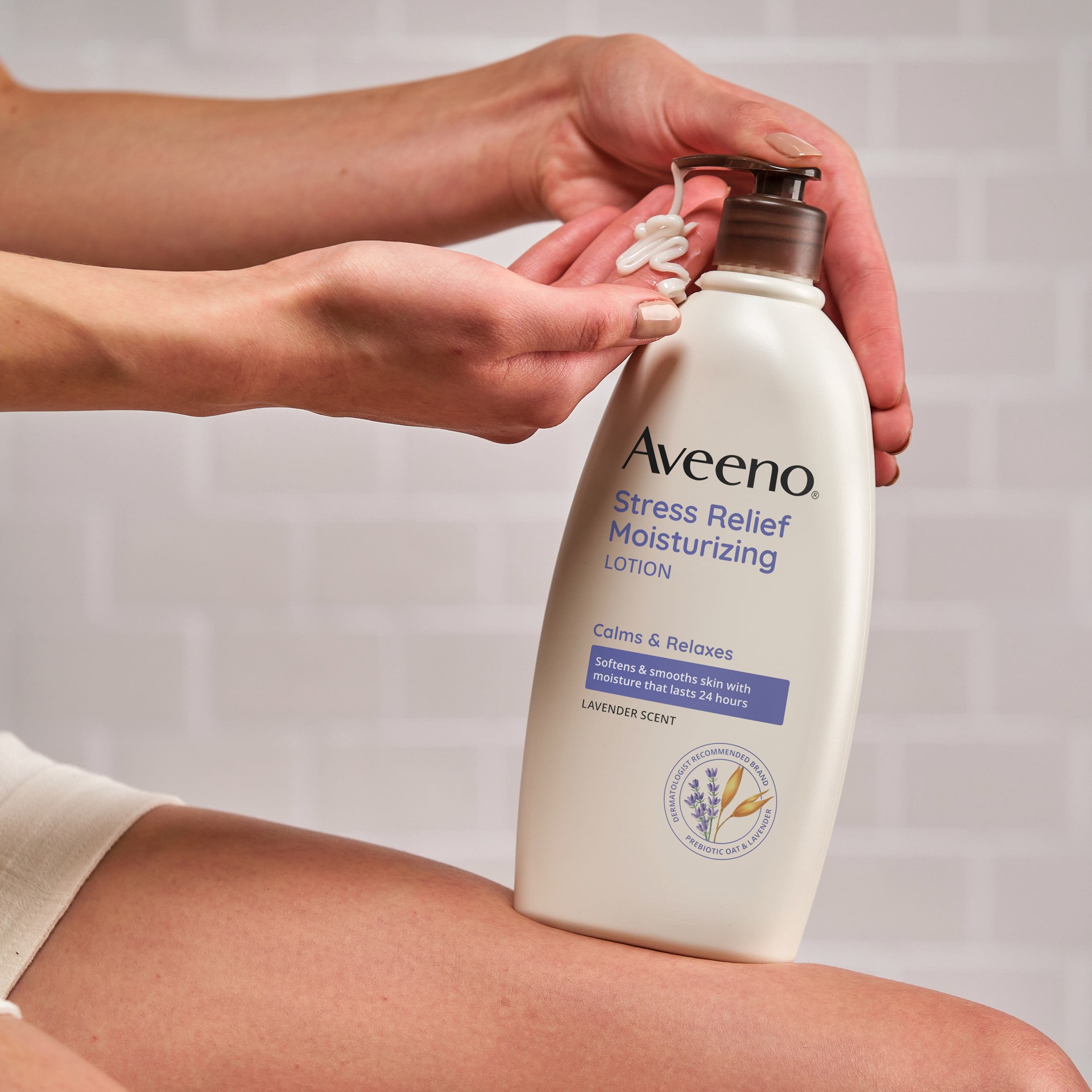 slide 4 of 9, Aveeno Stress Relief Moisturizing Lotion, 2.5 oz