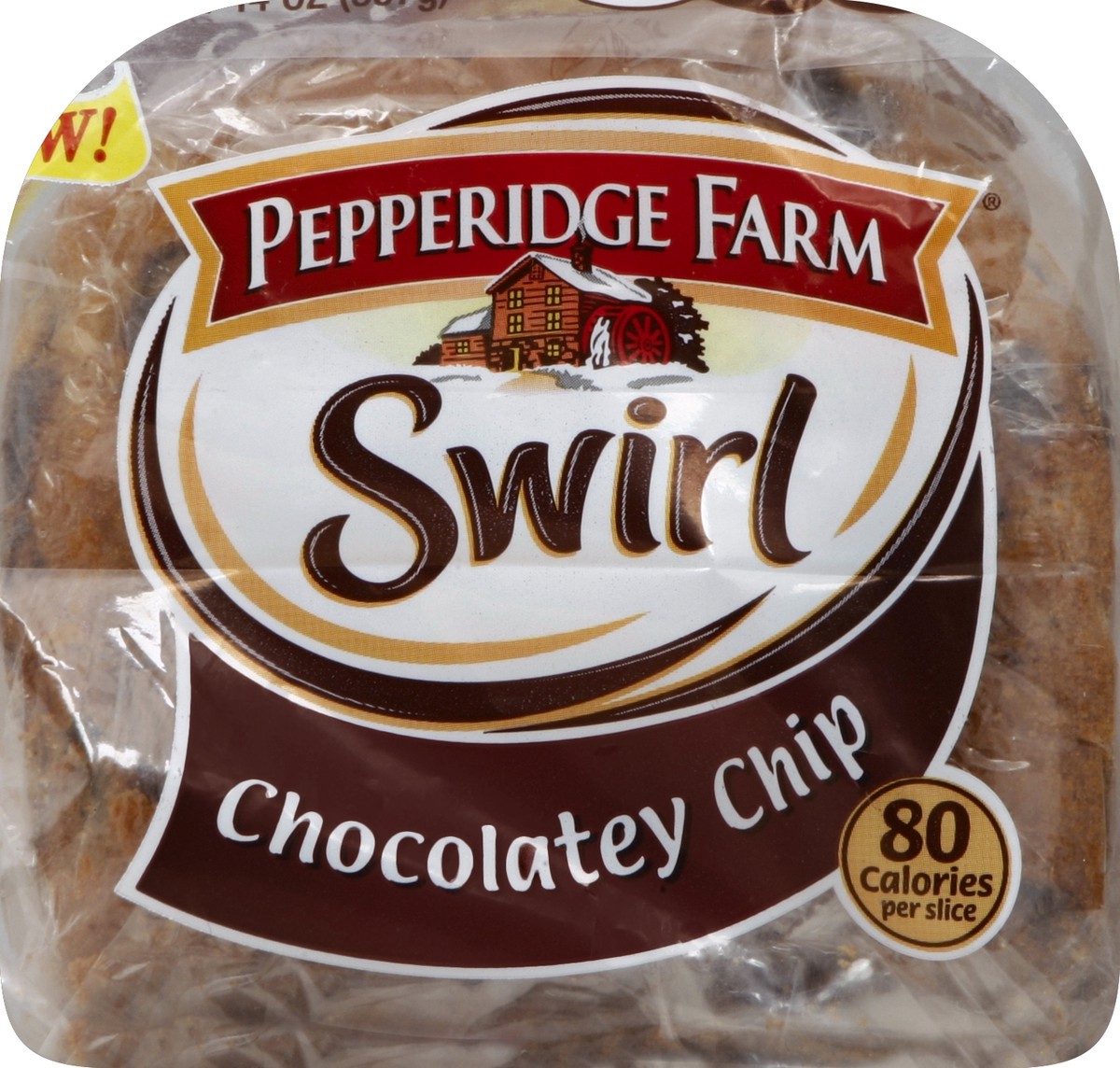 slide 5 of 5, Pepperidge Farm Swirl Chocolatey Chip Bread, 14 oz