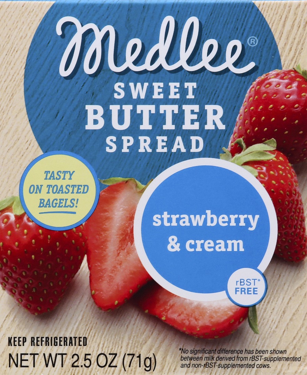 slide 5 of 6, Medlee Foods Strawberry Cream Sweet Butter Spread, 2.5 oz