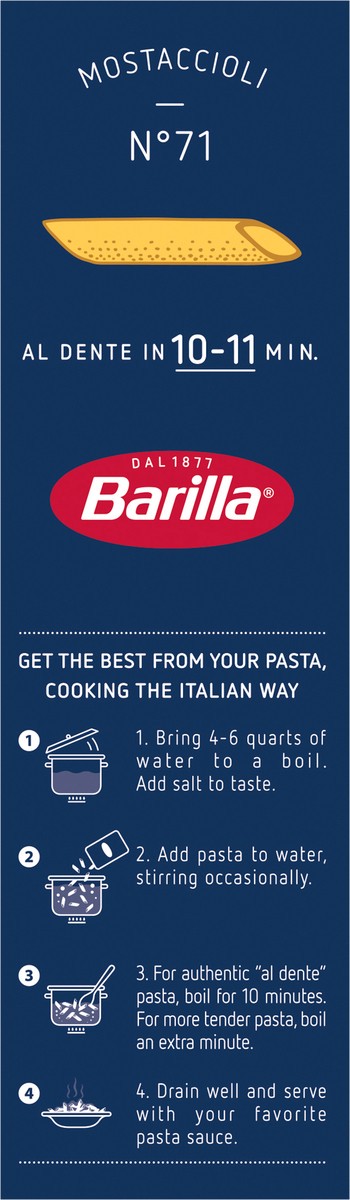 slide 4 of 11, Barilla Mostaccioli 1 lb, 1 lb