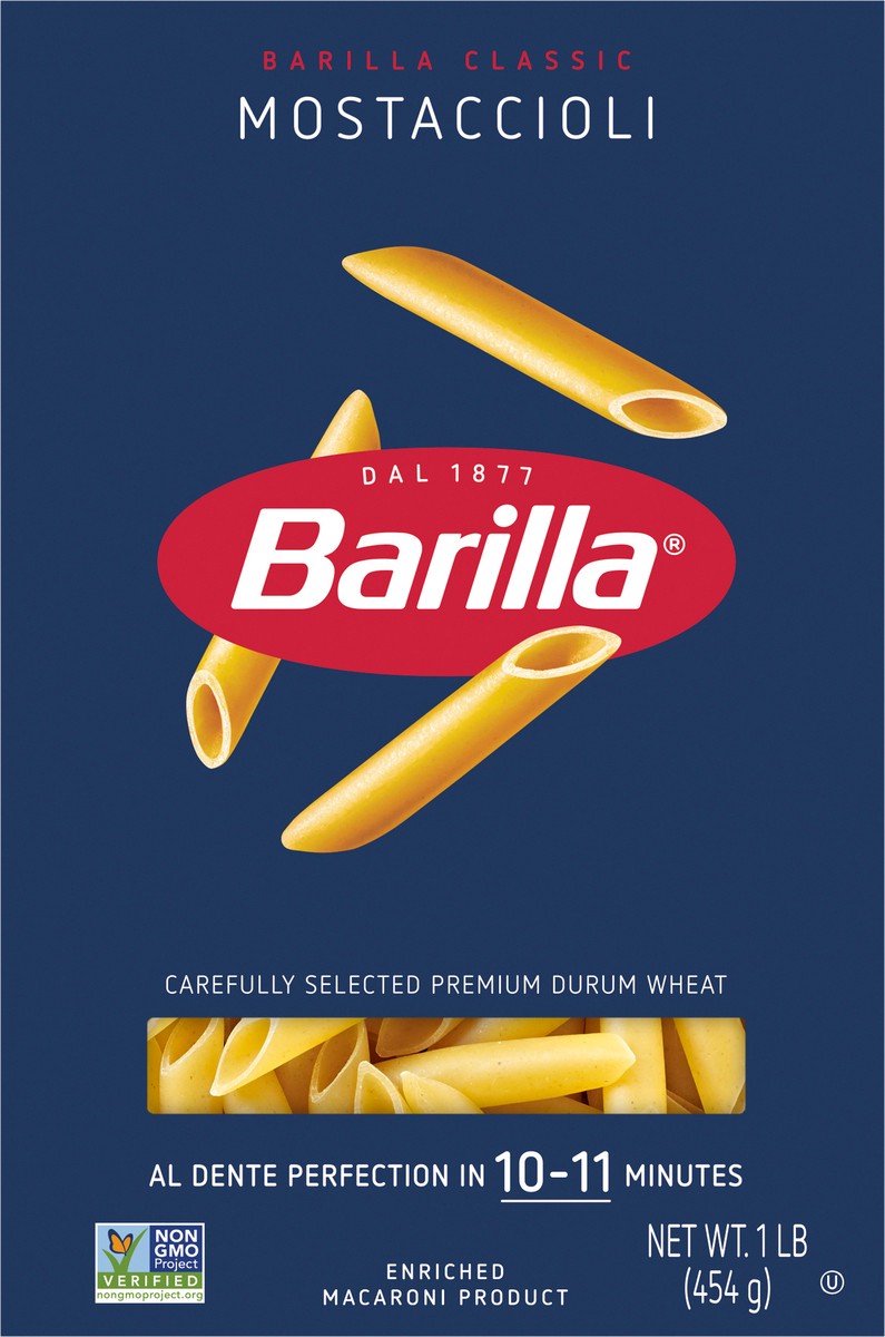 slide 6 of 11, Barilla Mostaccioli 1 lb, 1 lb