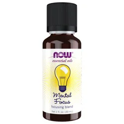 NOW Mental Focus Oil Blend - 1 fl. oz.