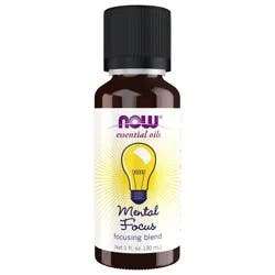 NOW Mental Focus Oil Blend - 1 fl. oz.