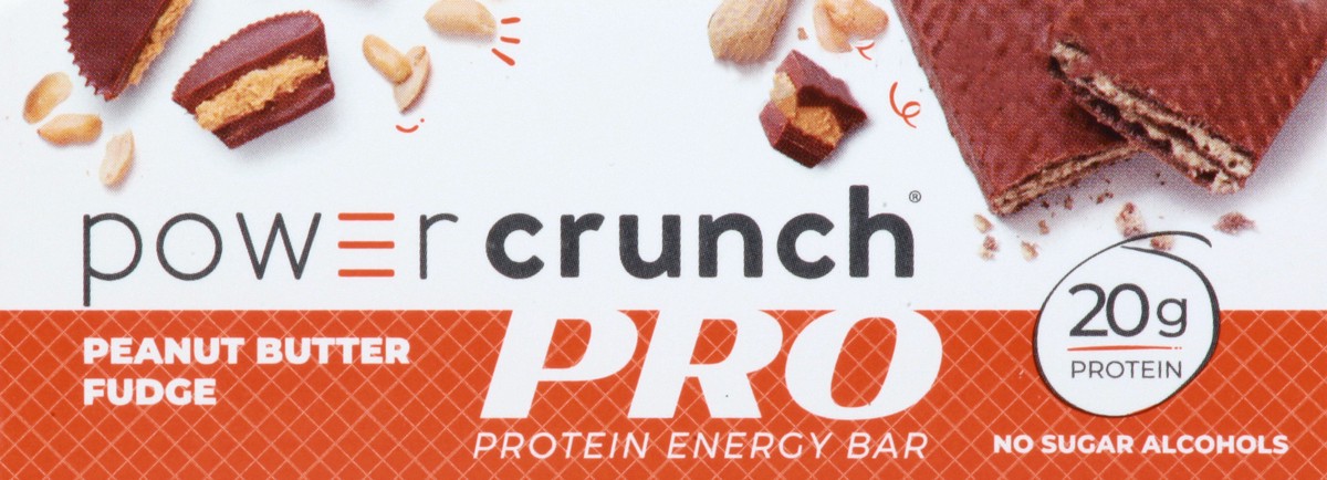 slide 4 of 10, Power Crunch Pro Peanut Butter Fudge Protein Energy Bar 4 ea, 4 ct