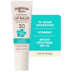 Hawaiian Tropic Sunscreen Broad Spectrum SPF 30 Lip Balm 0.35 oz