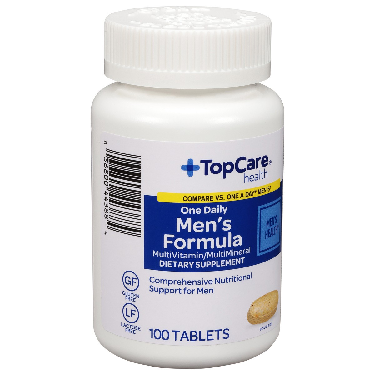 slide 8 of 9, Topcare One Daily Men's Formula Multivitamin/Multimineral Tablets, 100 ct
