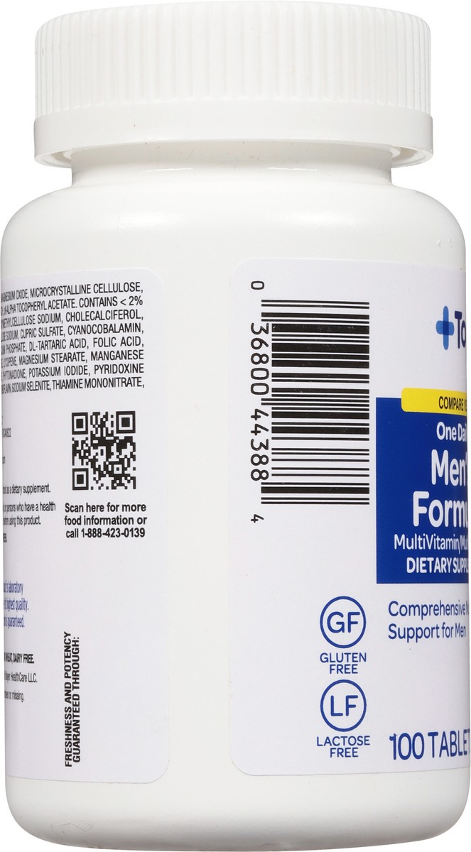 slide 9 of 9, Topcare One Daily Men's Formula Multivitamin/Multimineral Tablets, 100 ct