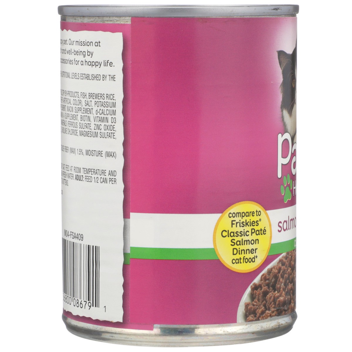 slide 4 of 10, Paws Happy Life Classic Salmon Dinner Cat Food 13.2 oz, 13.2 oz