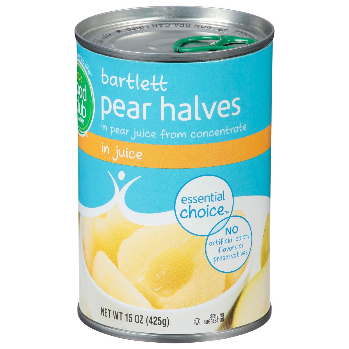 slide 3 of 11, Food Club Essential Choice Bartlett Pear Halves in Juice 15 oz, 15 oz