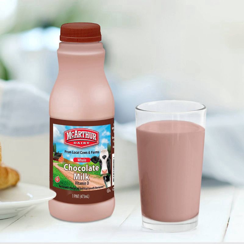 slide 2 of 2, McArthur Dairy Whole Chocolate Milk 1 pt, 1 pint
