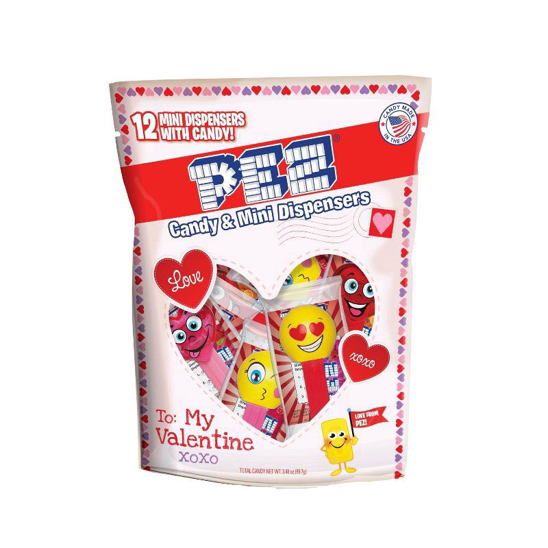 slide 1 of 3, PEZ Valentine Party Bag, 14 oz