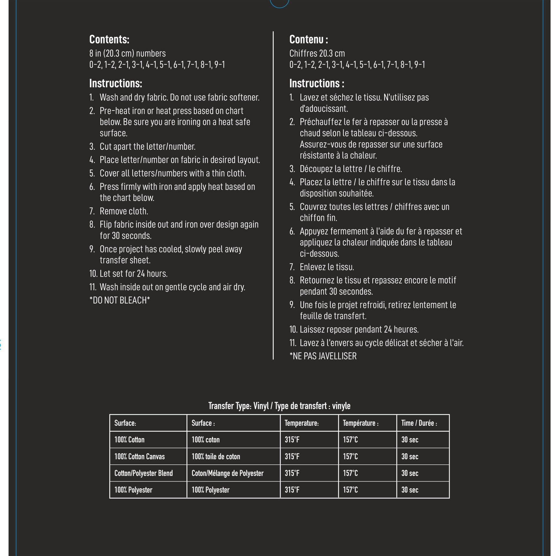 slide 2 of 3, 8" Iron-On Numbers By Make Market, 8 in