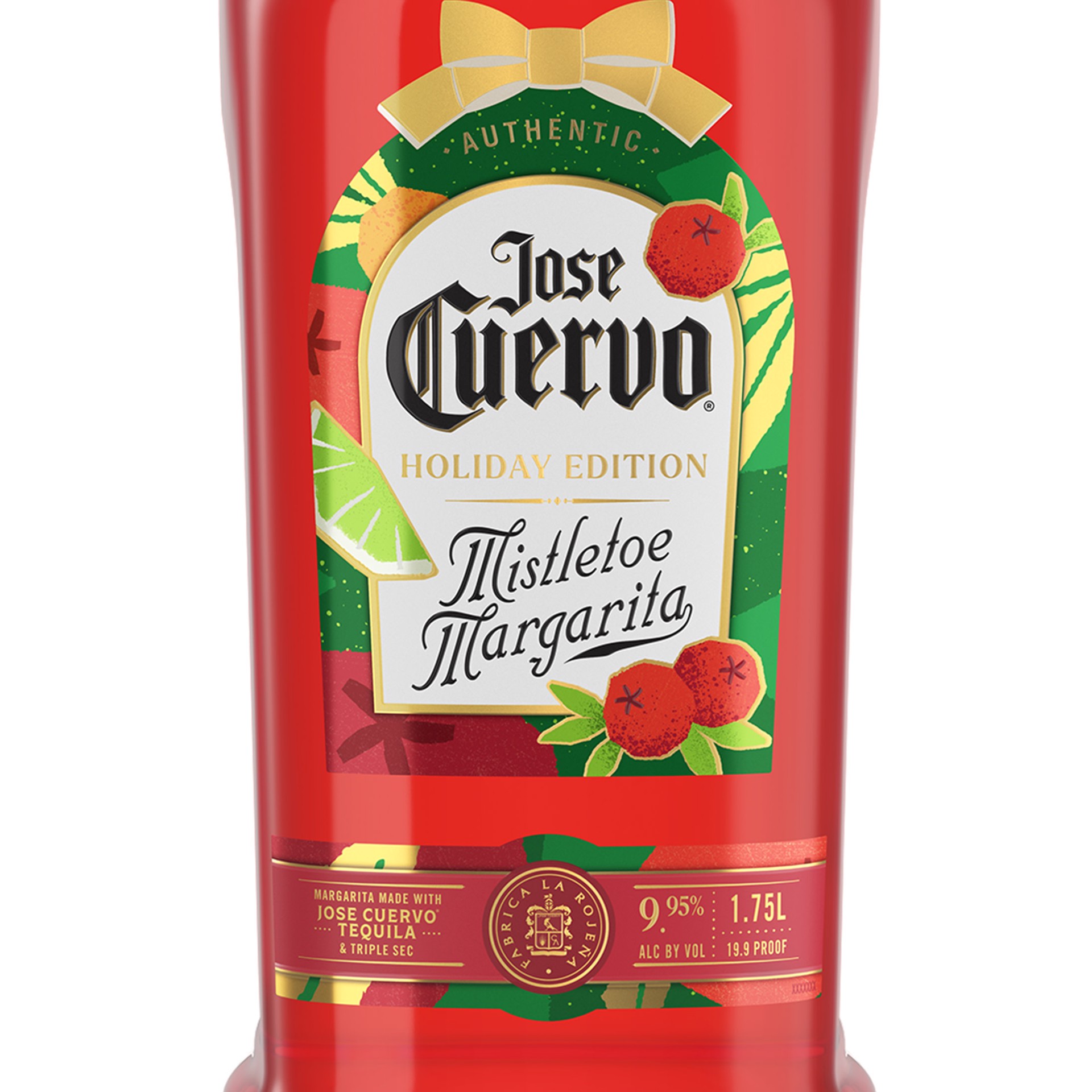 slide 4 of 5, Jose Cuervo Lime Premix Margarita Mistletoe, 1.75 liter