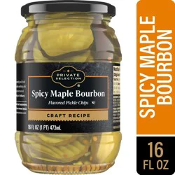 Private Selection Spicy Maple Bourbon Flavored Pickle Chips