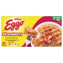 Eggo Frozen Waffles, Strawberry, 12.3 oz, 10 Count