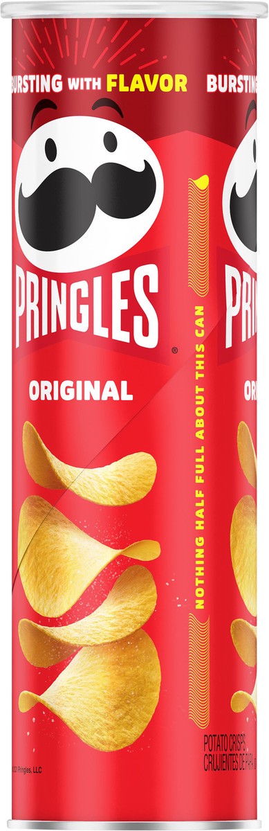 slide 7 of 8, Pringles Potato Crisps Chips, Lunch Snacks, On-The-Go Snacks, Original, 5.2oz Can, 1 Can, 5.2 oz