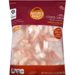 Nature's Basket Large Peeled & Deveined Cooked Shrimp