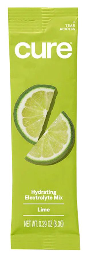 slide 1 of 1, Cure Hydration Lime Hydrating Electrolyte Mix, 0.29 oz