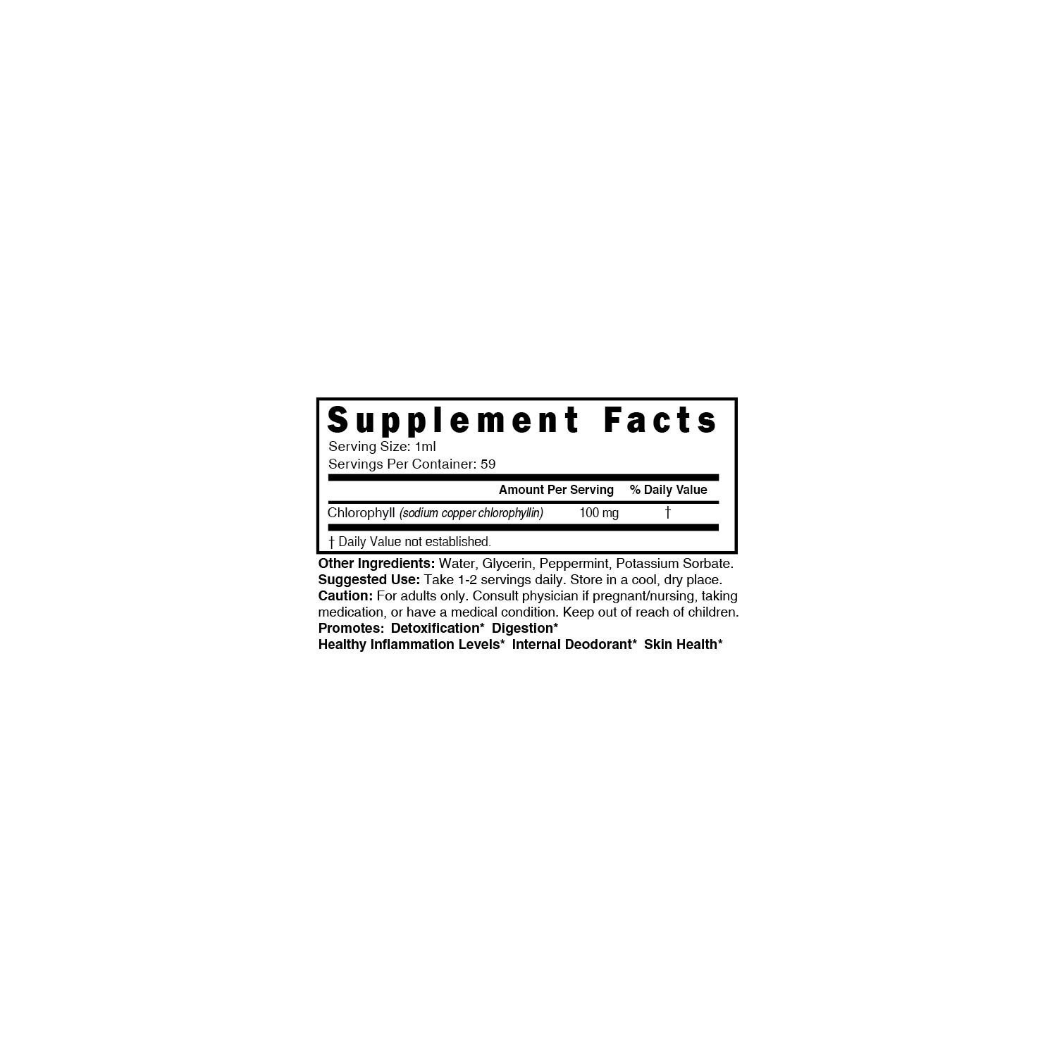 slide 2 of 4, Nutri Chlorophyll 100Mg Drops, 2 oz
