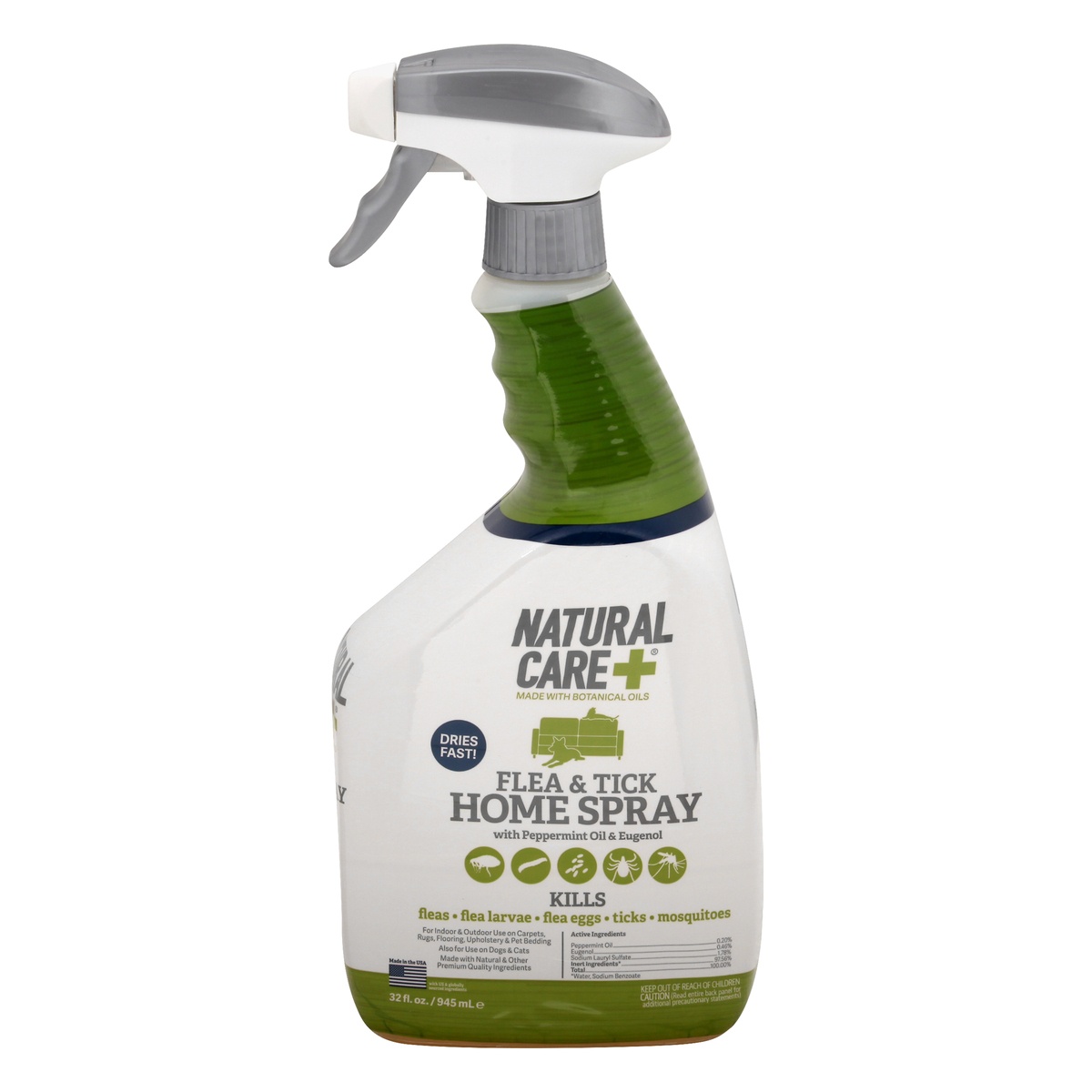 slide 1 of 1, NaturalCare Flea & Tick Home Spray Bottle for Cats and Dogs - 32 fl oz, 
