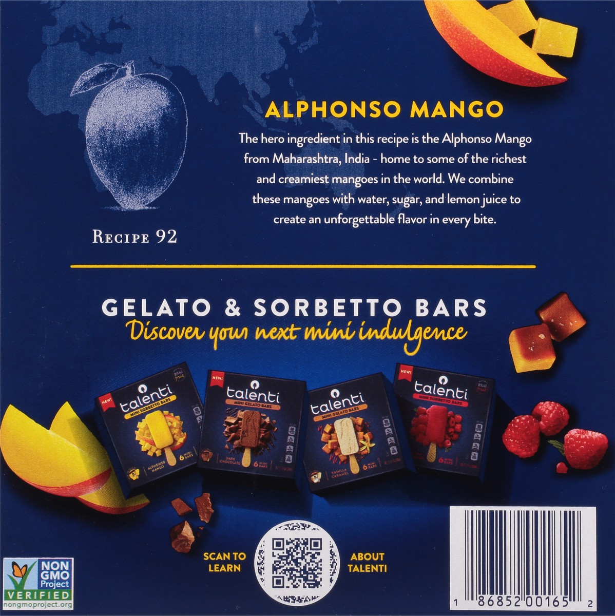 slide 7 of 9, Talenti Alphonso Mango Frozen Mini Sorbetto Bars - 6pk/11.1 fl oz, 6 ct, 11.1 fl oz