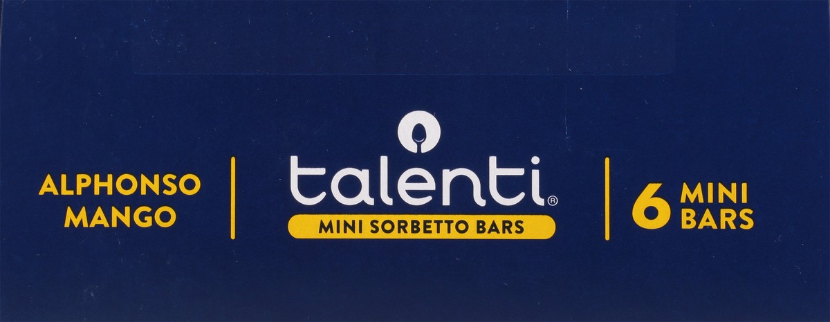 slide 3 of 9, Talenti Alphonso Mango Frozen Mini Sorbetto Bars - 6pk/11.1 fl oz, 6 ct, 11.1 fl oz