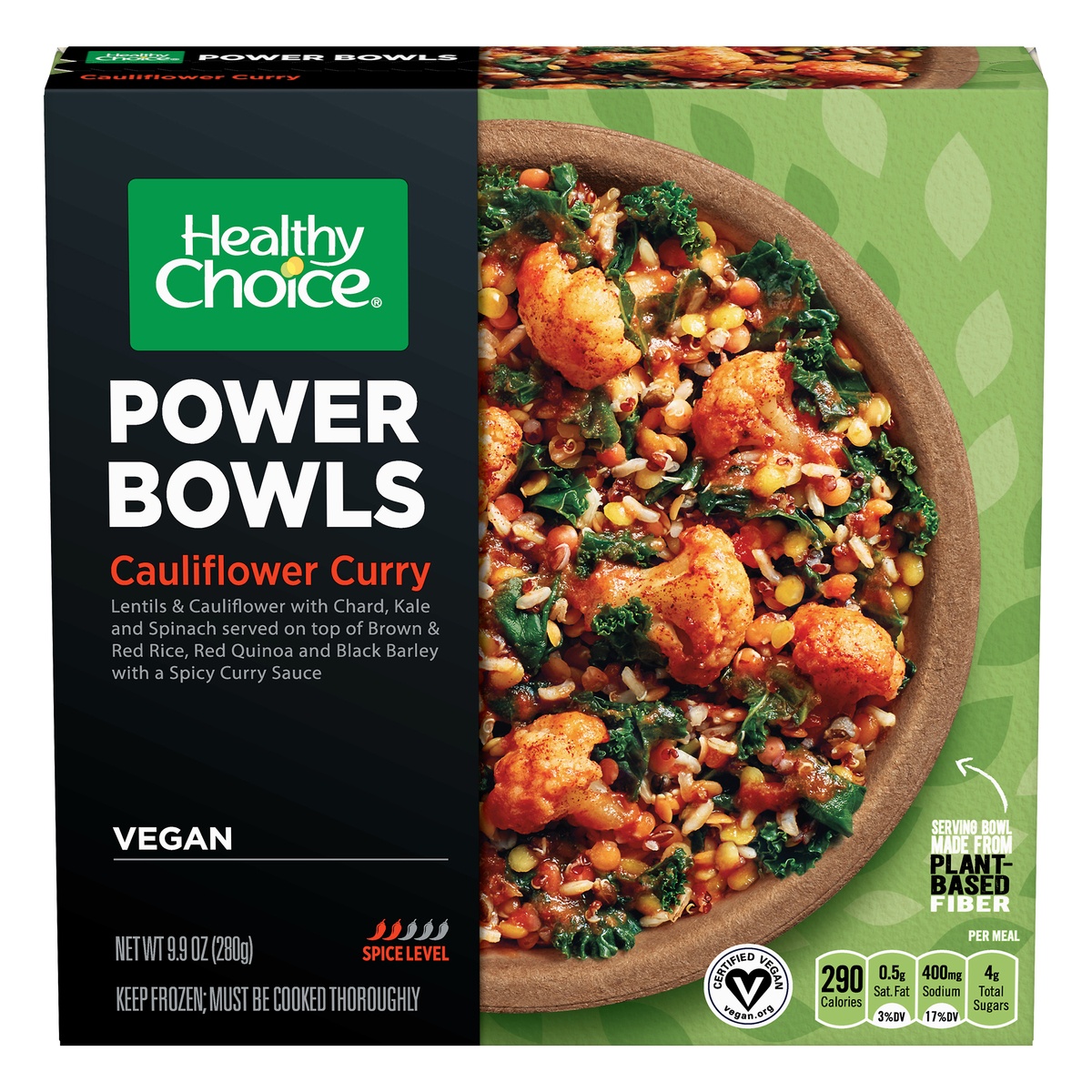 slide 1 of 8, Healthy Choice Cauliflower Curry Power Bowls, 9.9 oz