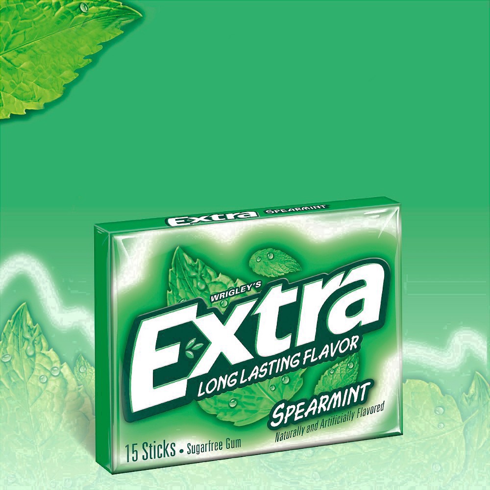 slide 26 of 69, Extra Spearmint Sugarfree Gum - 15ct, 