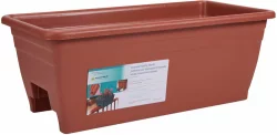 Myers Lawn & Garden 24-Inch Deck Rail Planter Box - Clay