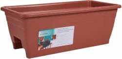 Myers Lawn & Garden 24-Inch Deck Rail Planter Box - Clay