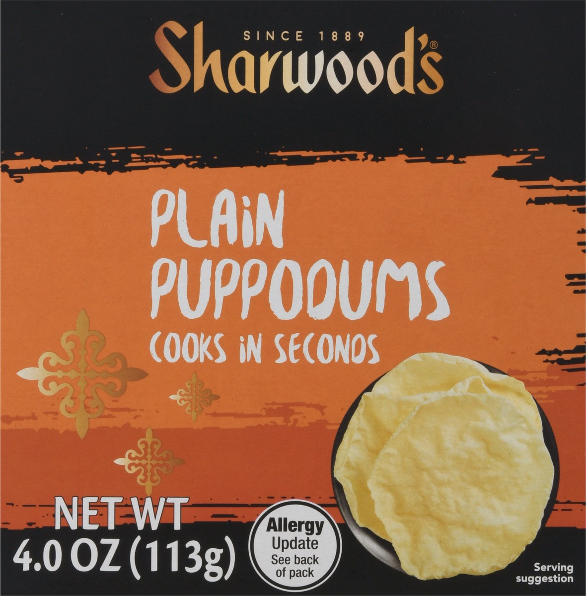 slide 9 of 9, Sharwood's Plain Poppadoms 16 ea, 16 ct