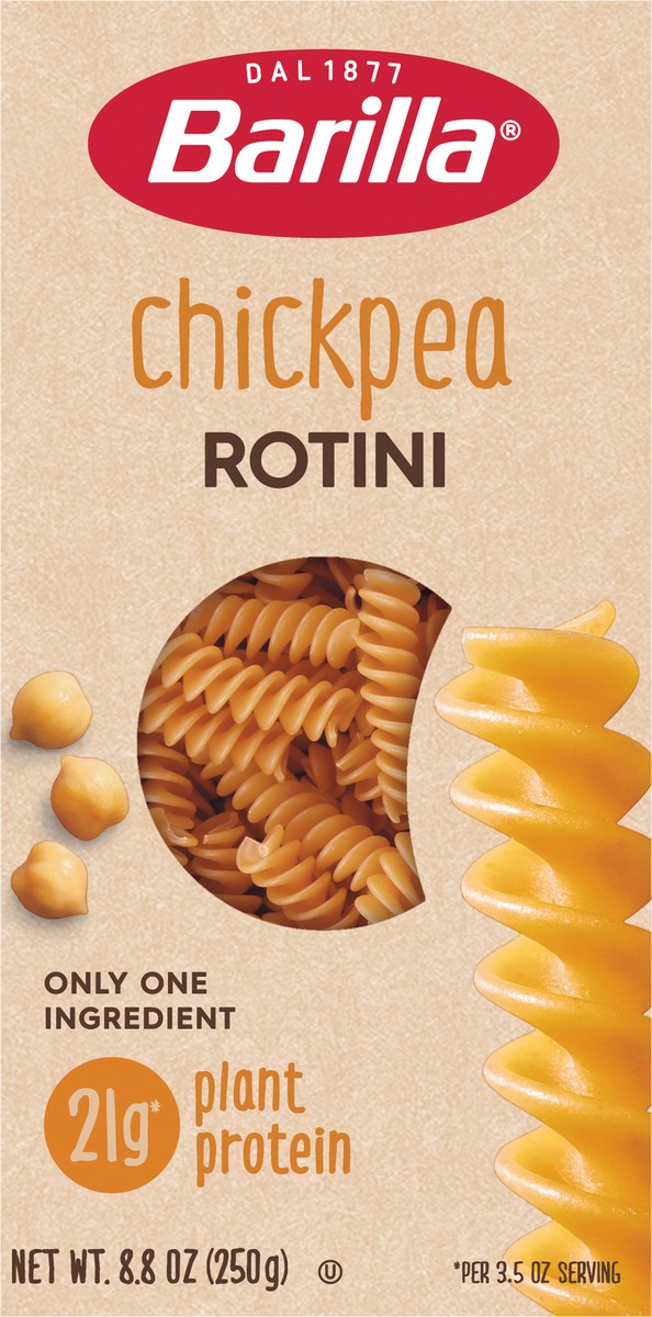 slide 6 of 9, Barilla Chickpea Rotini Pasta, 8.8 oz